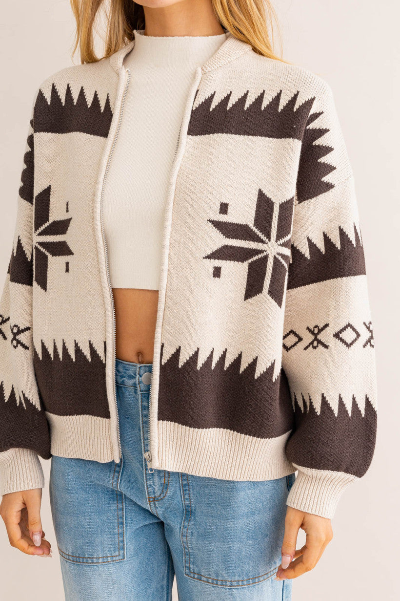 Le Lis | Snowflake Knit Jacket | Sweetest Stitch Online Boutique
