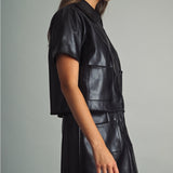 Miou Muse | Miranda Faux Leather Jacket | Sweetest Stitch Boutique