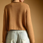 Miou Muse | Gina Button Front Sweater - Caramel | Sweetest Stitch
