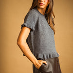 Miou Muse | Jess Ruffle Hem Sweater | Sweetest Stitch Boutique RVA