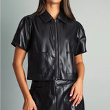 Miou Muse | Miranda Faux Leather Jacket | Sweetest Stitch Boutique