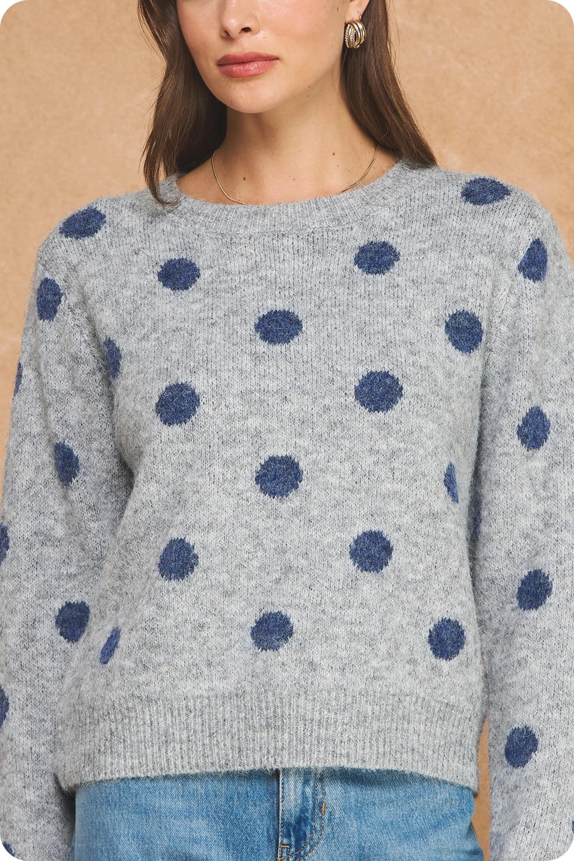 Strut & Bolt | Anne Polka Dot Sweater | Sweetest Stitch Boutique RVA