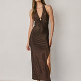Dress Forum | Ashton Halter Midi Dress | Sweetest Stitch Boutique