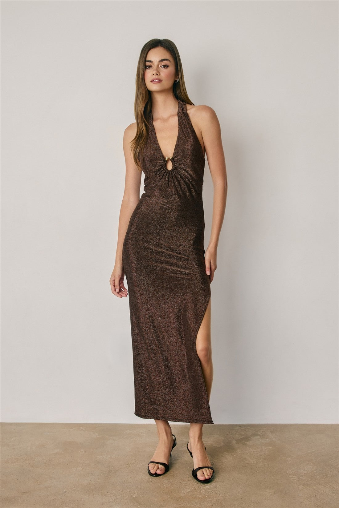 Dress Forum | Ashton Halter Midi Dress | Sweetest Stitch Boutique