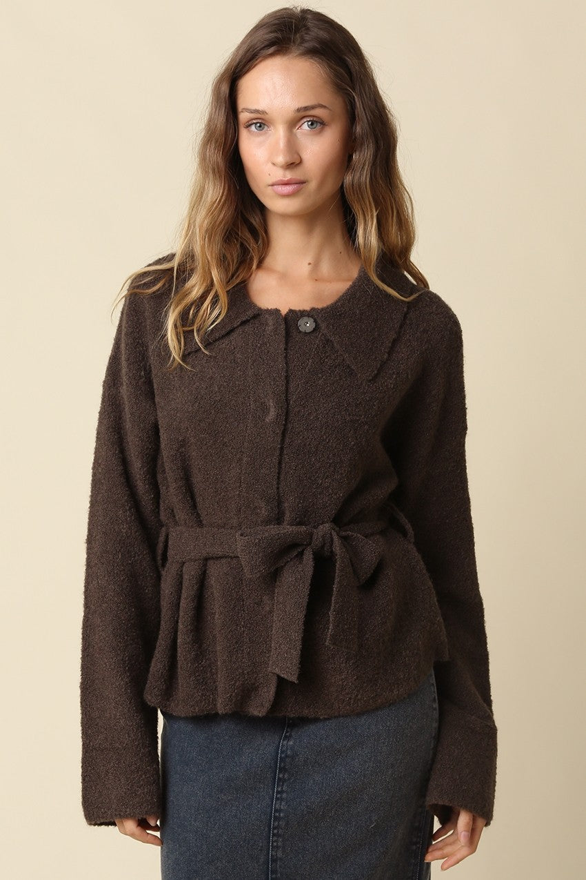 Olivaceous | Meg Belted Sweater | Sweetest Stitch Boutique Richmond