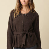 Olivaceous | Meg Belted Sweater | Sweetest Stitch Boutique Richmond