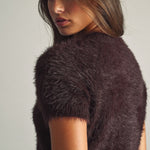 Miou Muse | Holli Fuzzy Short Sleeve Sweater | Sweetest Stitch RVA