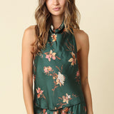 Olivaceous | Reagan Floral Halter Top | Sweetest Stitch Boutiqure RVA