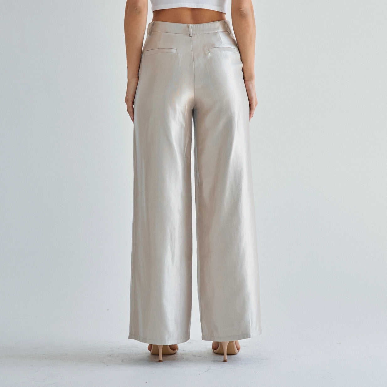 Able | Hazel Wide Leg Satin Pants | Sweetest Stitch Boutique Richmond