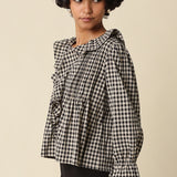 Olivaceous | Hazel Gingham Blouse - Black | Sweetest Stitch Boutique