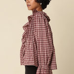 Olivaceous | Hazel Gingham Blouse - Burgundy | Sweetest Stitch RVA