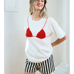 Raisonnel | Carla Sequin Bikini Graphic Tee | Sweetest Stitch Boutique