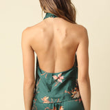 Olivaceous | Reagan Floral Halter Top | Sweetest Stitch Boutiqure RVA