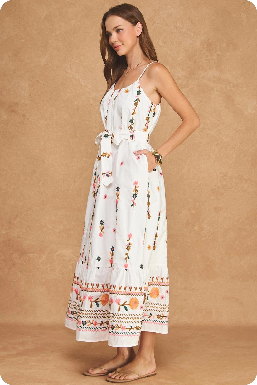 Strut & Bolt | Owen Embroidered Maxi Dress | Sweetest Stitch Boutique