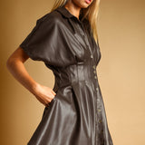 Miou Muse | Amy Faux Leather Mini Dress | Sweetest Stitch Boutique