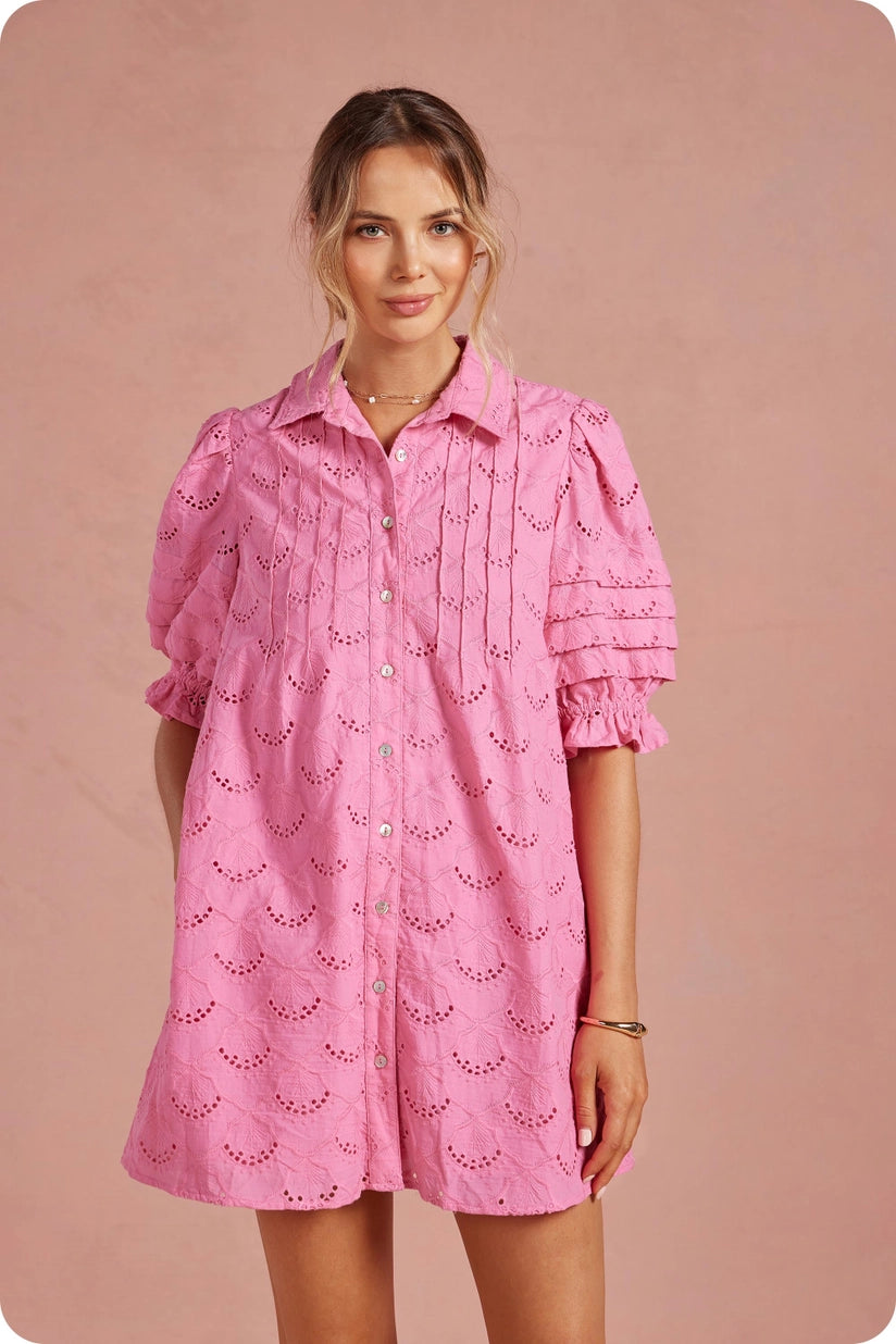 Strut & Bolt | Ciara Eyelet Mini Dress | Sweetest Stitch Boutique RVA