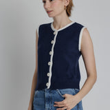 Aureum | Clara Knit Button Front Top | Sweetest Stitch Boutique RVA
