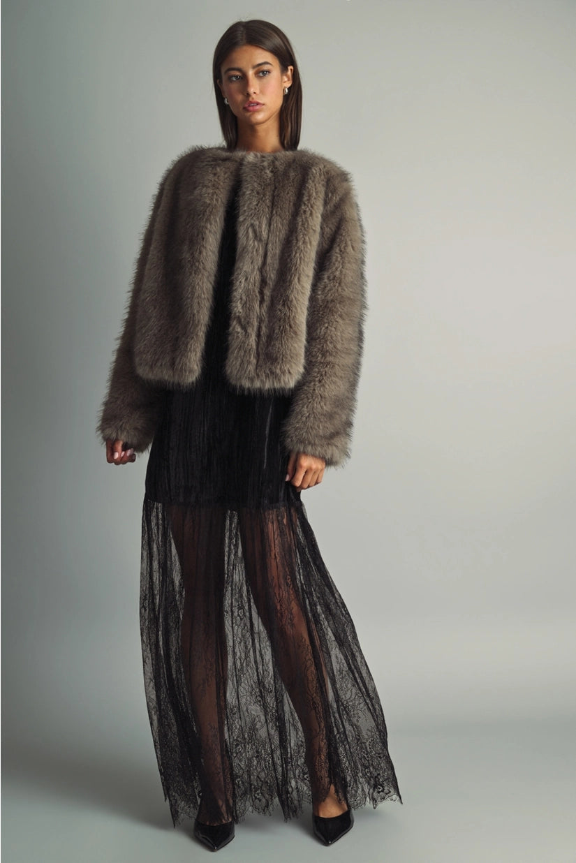 Miou Muse | Lottie Faux Fur Jacket | Sweetest Stitch Boutique Richmond