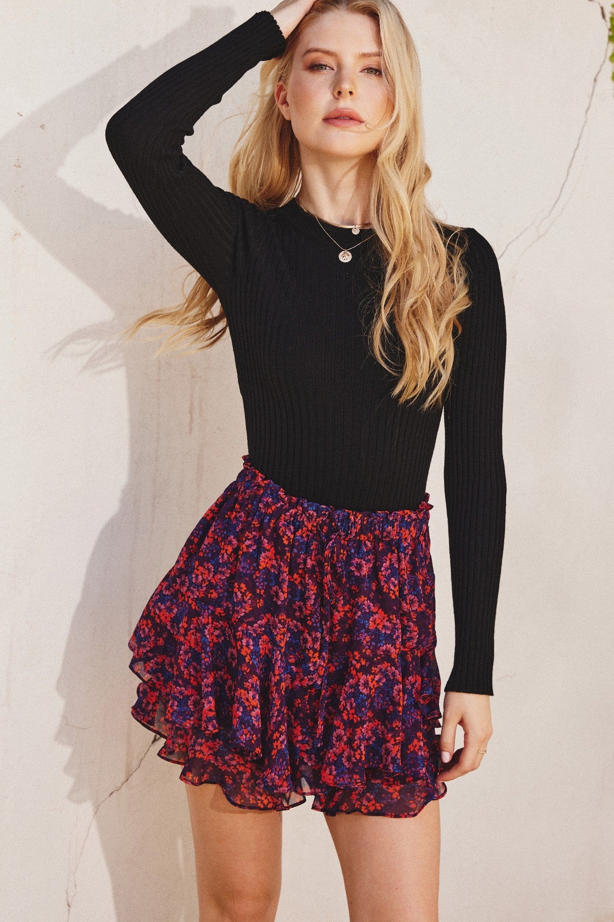 Dress Forum | Floral Flared Skort | Sweetest Stitch Online Boutique