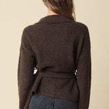 Olivaceous | Meg Belted Sweater | Sweetest Stitch Boutique Richmond