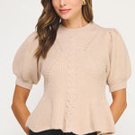 Strut & Bolt | Erin Peplum Sweater | Sweetest Stitch Boutique Richmond