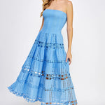Strut & Bolt | Gloria Eyelet Lace Midi Dress | Sweetest Stitch Boutique