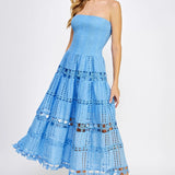 Strut & Bolt | Gloria Eyelet Lace Midi Dress | Sweetest Stitch Boutique