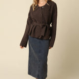 Olivaceous | Meg Belted Sweater | Sweetest Stitch Boutique Richmond