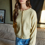 By Together | Butter Yellow Cardigan Sweater | Sweetest Stitch
