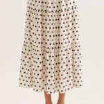 Entro | Kiley Polka Dot Midi Skirt | Sweetest Stitch Boutique Richmond