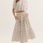 Entro | Kiley Polka Dot Midi Skirt | Sweetest Stitch Boutique Richmond