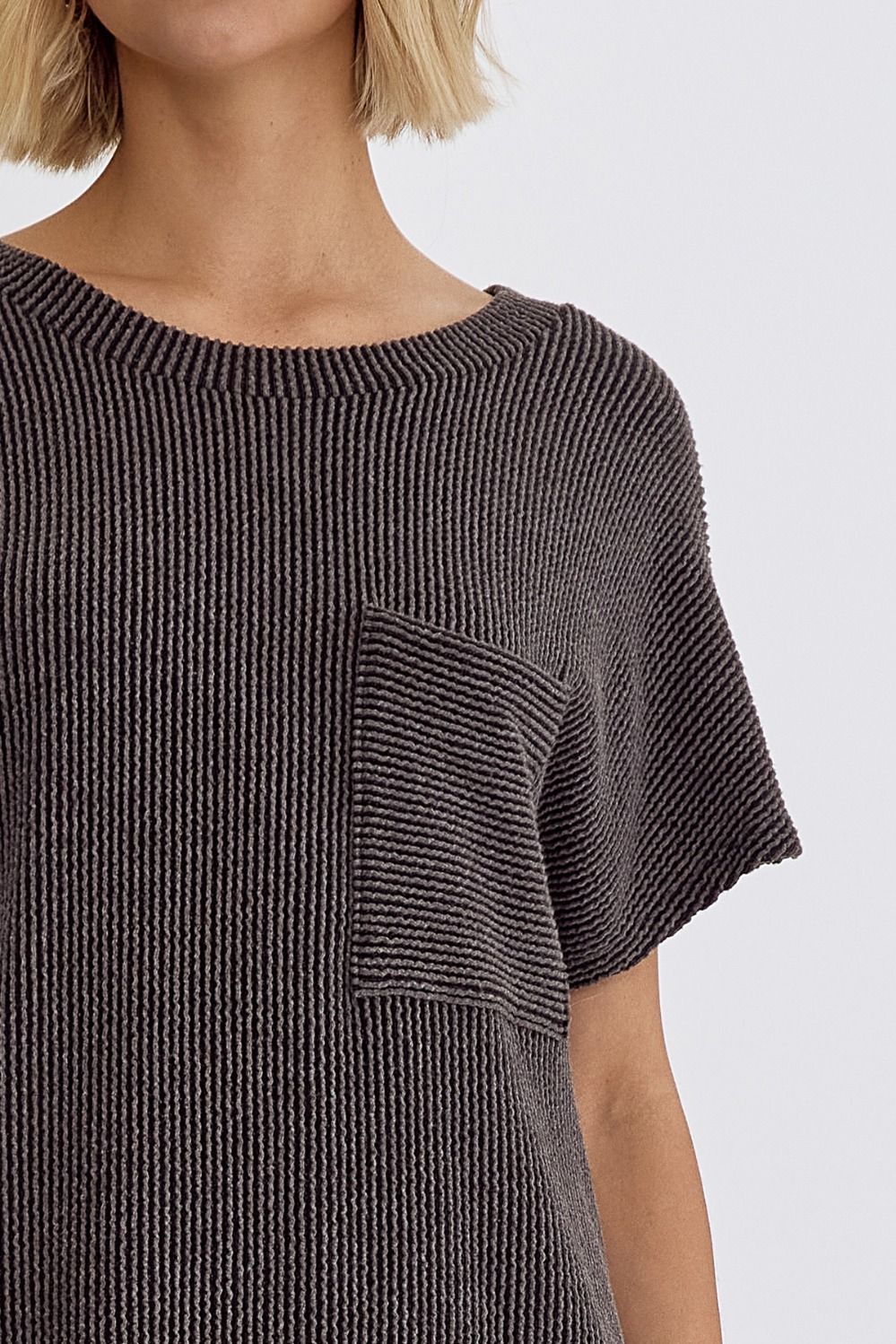 Entro | Charcoal T-Shirt Dress | Sweetest Stitch Online Boutique