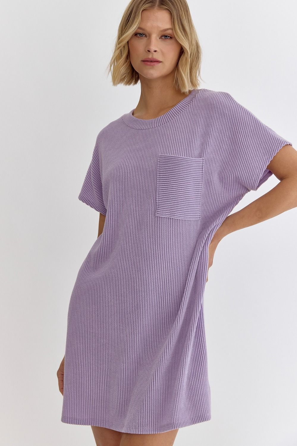 Entro | Lavender T-Shirt Dress | Sweetest Stitch Richmond Boutique