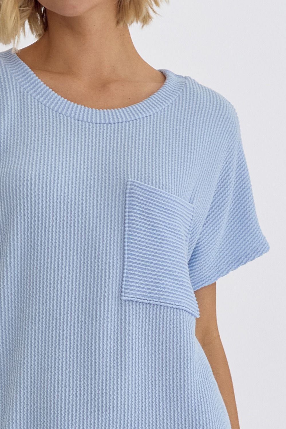 Entro | Light Blue T-Shirt Dress | Sweetest Stitch Online Boutique