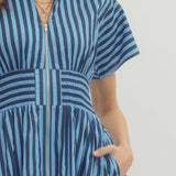 Entro | Shelly Striped Midi Dress | Sweetest Stitch Boutique Richmond