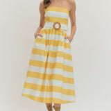 Entro | Giselle Striped Midi Dress | Sweetest Stitch Boutique Richmond
