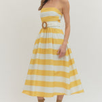 Entro | Giselle Striped Midi Dress | Sweetest Stitch Boutique Richmond