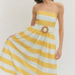 Entro | Giselle Striped Midi Dress | Sweetest Stitch Boutique Richmond