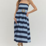 Entro | Giselle Striped Strapless Dress | Sweetest Stitch Boutique RVA