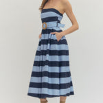 Entro | Giselle Striped Strapless Dress | Sweetest Stitch Boutique RVA