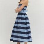 Entro | Giselle Striped Strapless Dress | Sweetest Stitch Boutique RVA