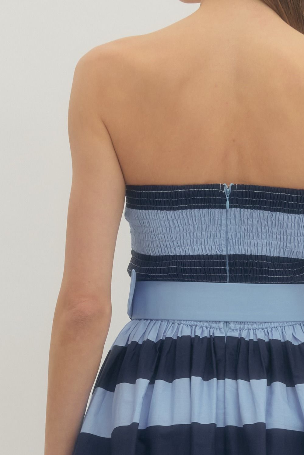 Entro | Giselle Striped Strapless Dress | Sweetest Stitch Boutique RVA