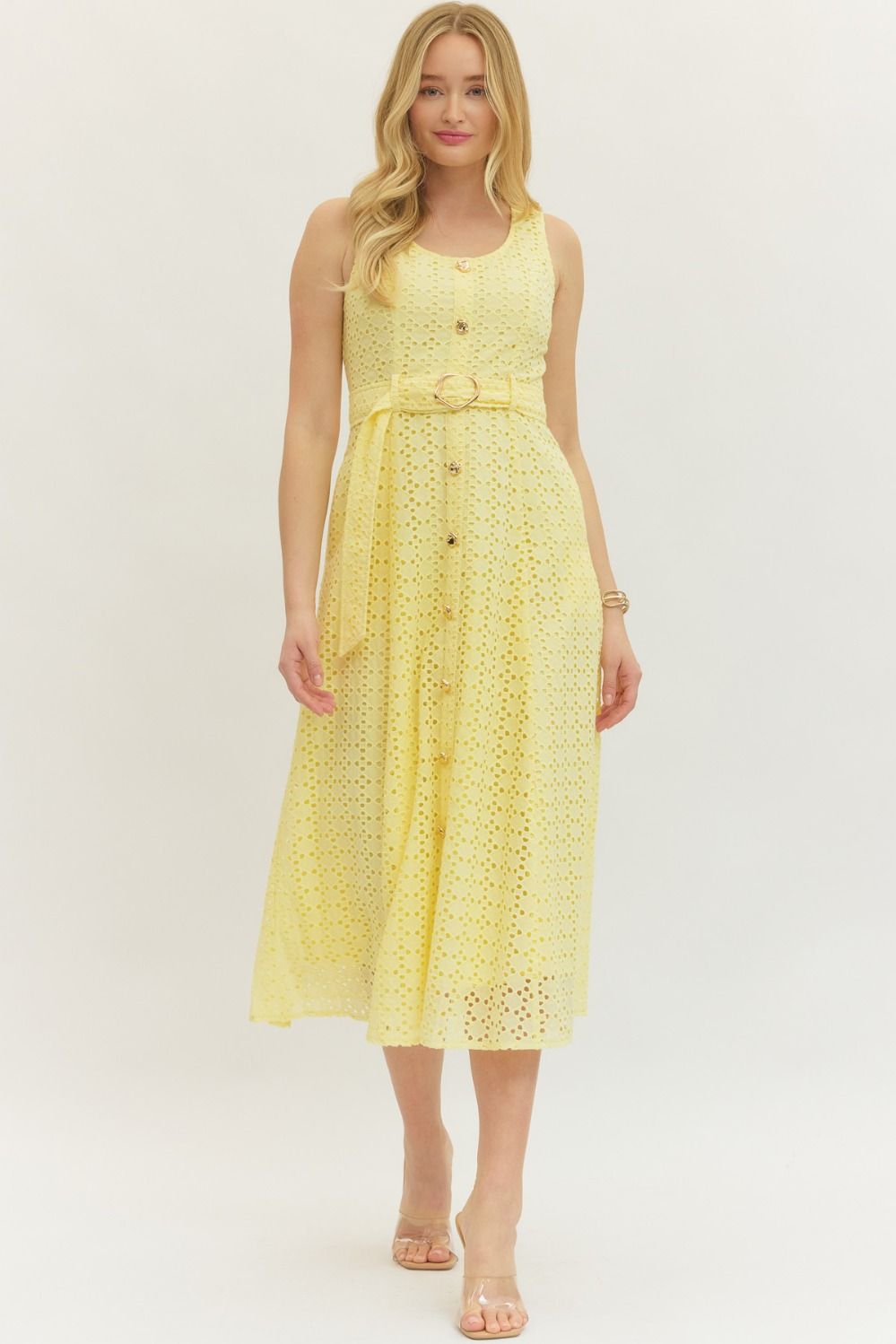 Entro | Dylan Eyelet Midi Dress | Sweetest Stitch Boutique Richmond