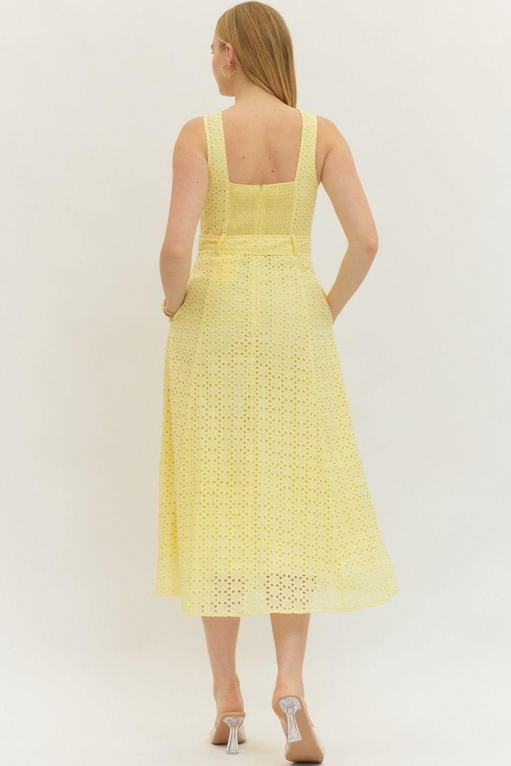 Entro | Dylan Eyelet Midi Dress | Sweetest Stitch Boutique Richmond