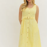Entro | Dylan Eyelet Midi Dress | Sweetest Stitch Boutique Richmond