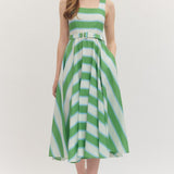 Entro | Leia Striped Midi Dress | Sweetest Stitch Boutique Richmond