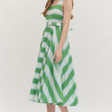 Entro | Leia Striped Midi Dress | Sweetest Stitch Boutique Richmond