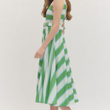 Entro | Leia Striped Midi Dress | Sweetest Stitch Boutique Richmond