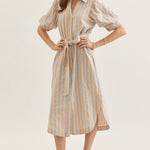 Entro | Bea Striped Midi Dress | Sweetest Stitch Boutique Richmond VA