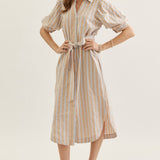 Entro | Bea Striped Midi Dress | Sweetest Stitch Boutique Richmond VA